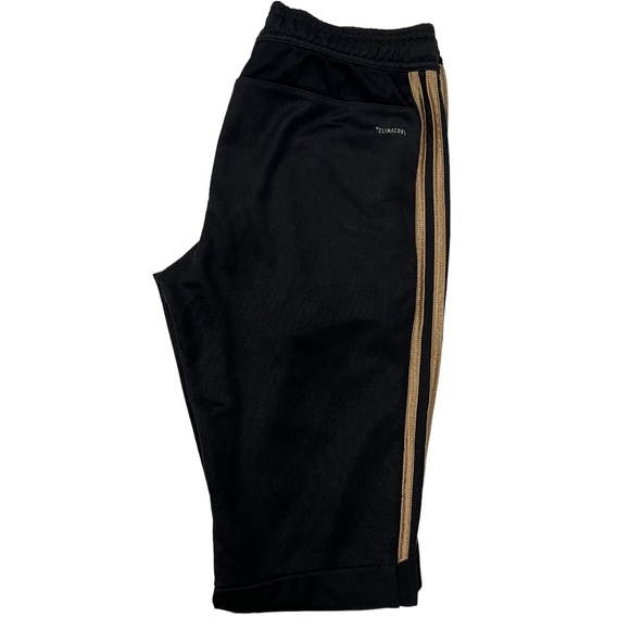ADIDAS BLACK AND GOLD CLIMACOOL SWEATS - Picture 3 of 6